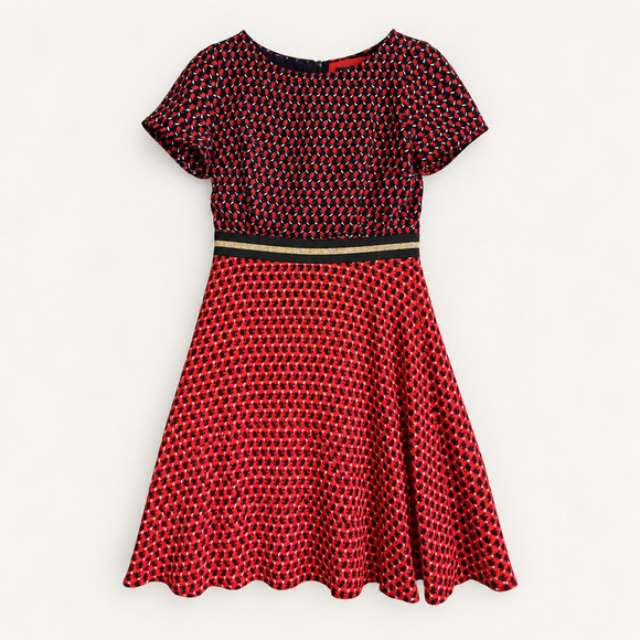 Anthropologie-Maeve Dresses & Skirts - Anthropologie Maeve Amici Rabbit Colorblocked Twee Dress Size 4 MSRP $148